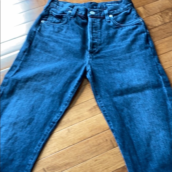 High rise boyfriend ankle black denim - Picture 2 of 4